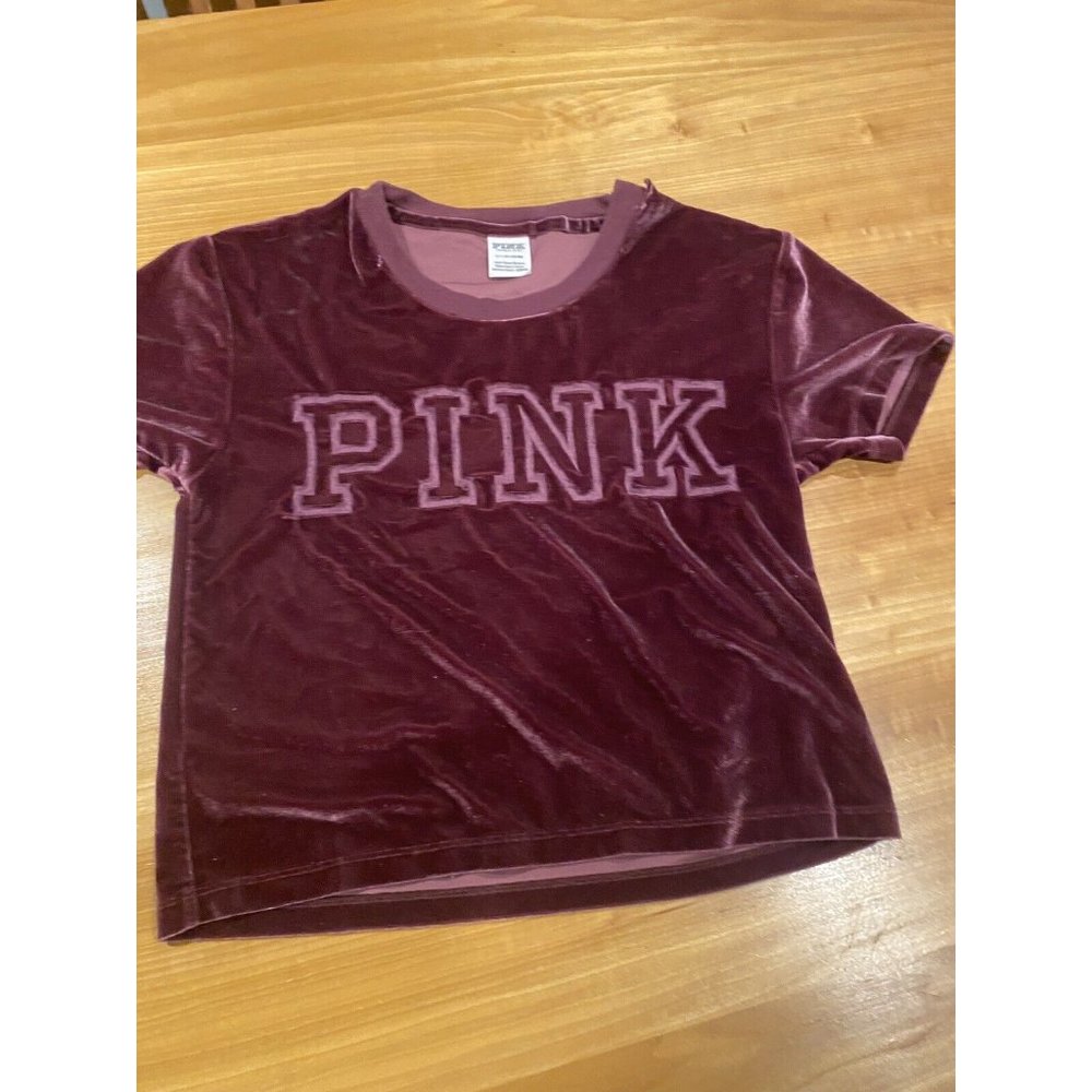 Victorias Secret Pink Velvet Small Womens Shirt